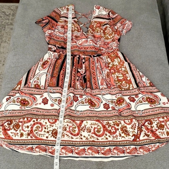 🆕️ Ark & Co. Paisley Print Fit & Flare Dress SIZE: M - Picture 11 of 15